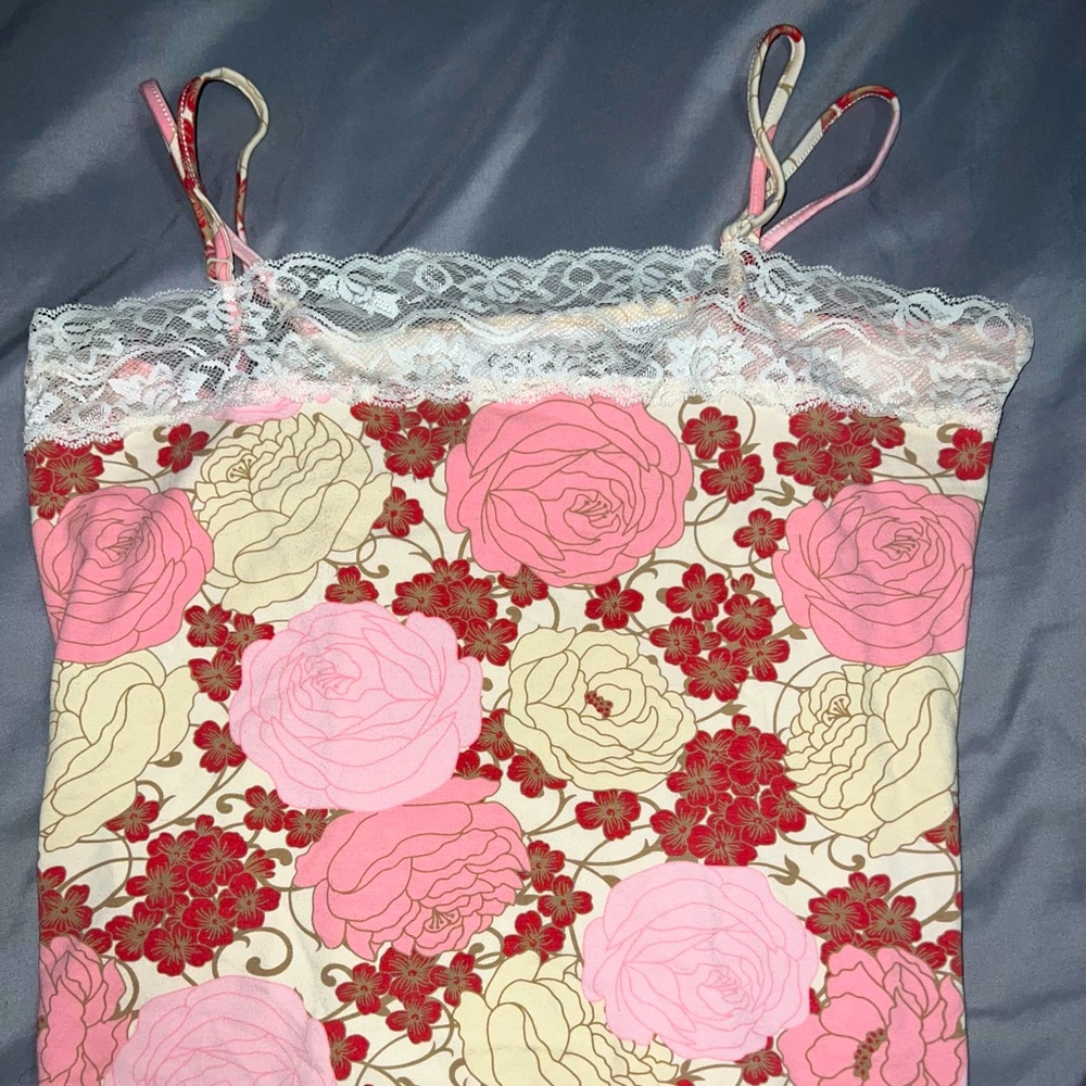 NEW CHADWICKS ROSE LACE TANK TOP: SIZE L 🌹